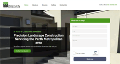 Desktop Screenshot of precisionlandscapes.com.au