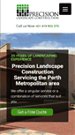 Mobile Screenshot of precisionlandscapes.com.au